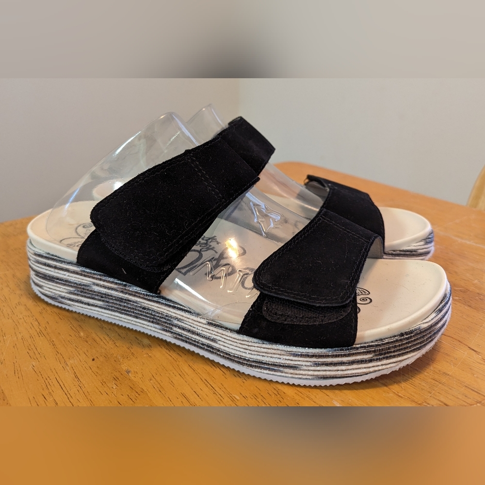 Allegra by PG Lite Sandals, Slip On, Black, Size 42 (10)